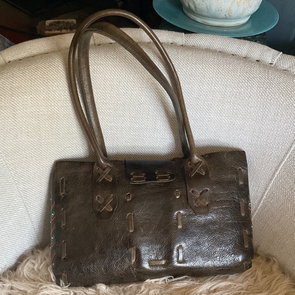ONE OF A KIND! Calleen Codrero Custom made leather shoulder bag - Picture 15 of 16